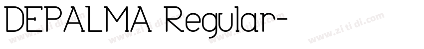 DEPALMA Regular字体转换